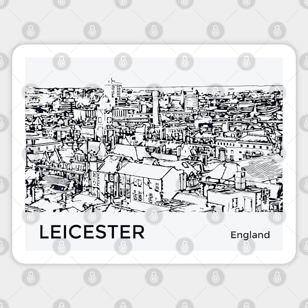 Leicester England Sticker by Lakeric